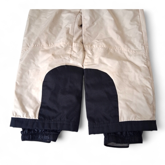 Vintage Obermeyer Juniors Snowpants Size 10 - beige & black - Picture 4 of 12